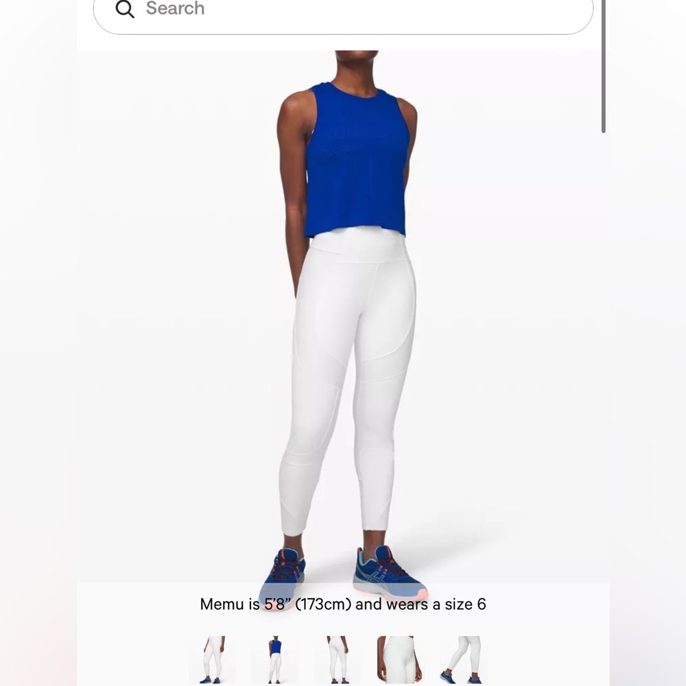 lululemon New Ambition Super High-Rise Tight White Leggings